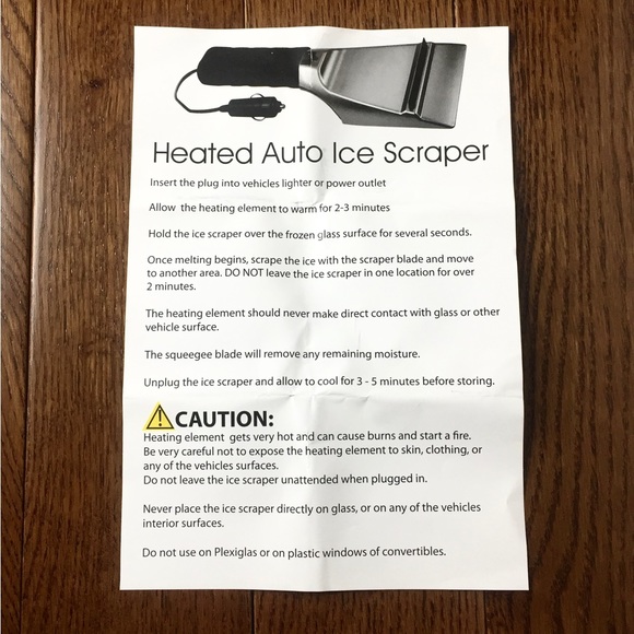 Heated Ice Scraper Car Windshield Snow Removal Flashlight Corded Christmas Gift - Picture 7 of 12